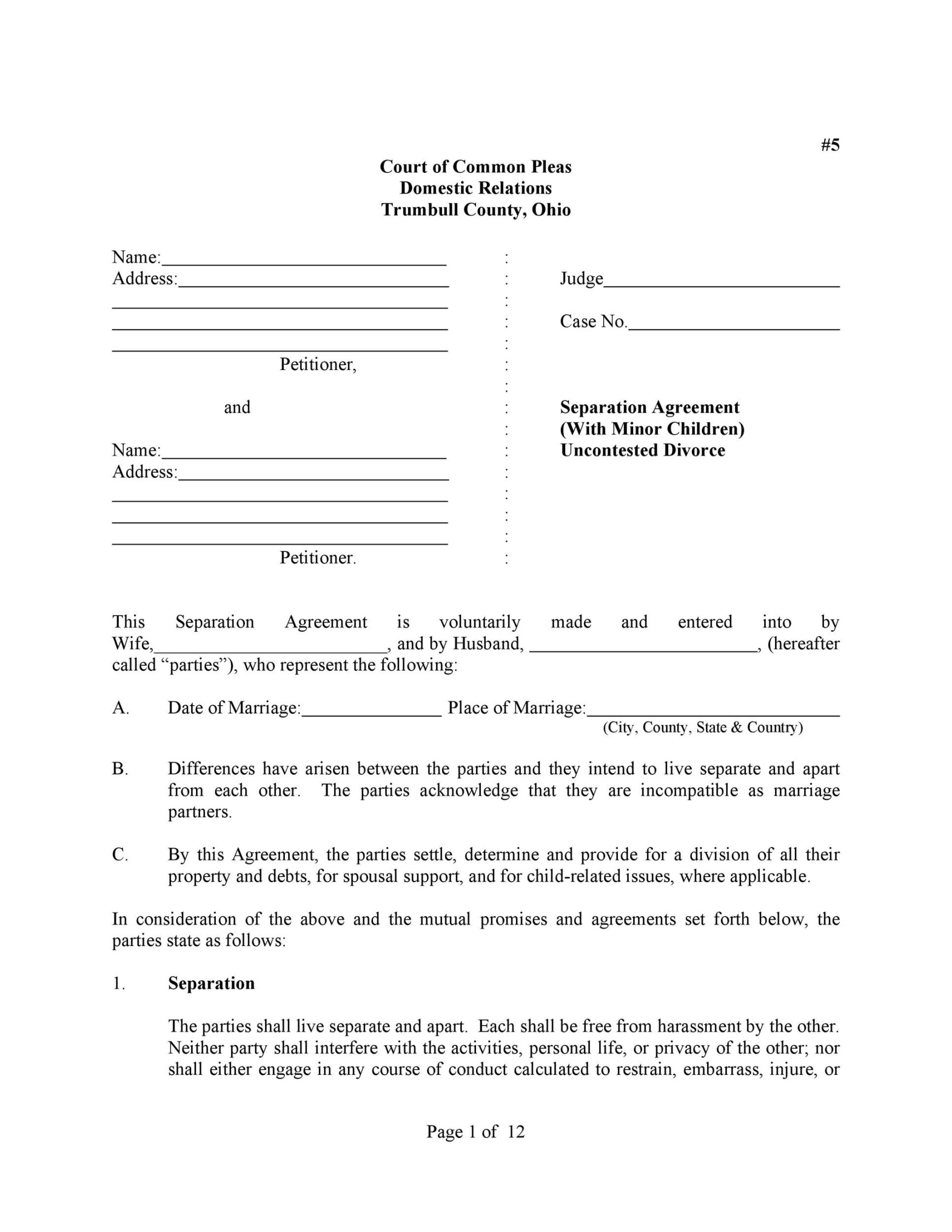 Best Separation Agreement Templates (& Separation Papers)