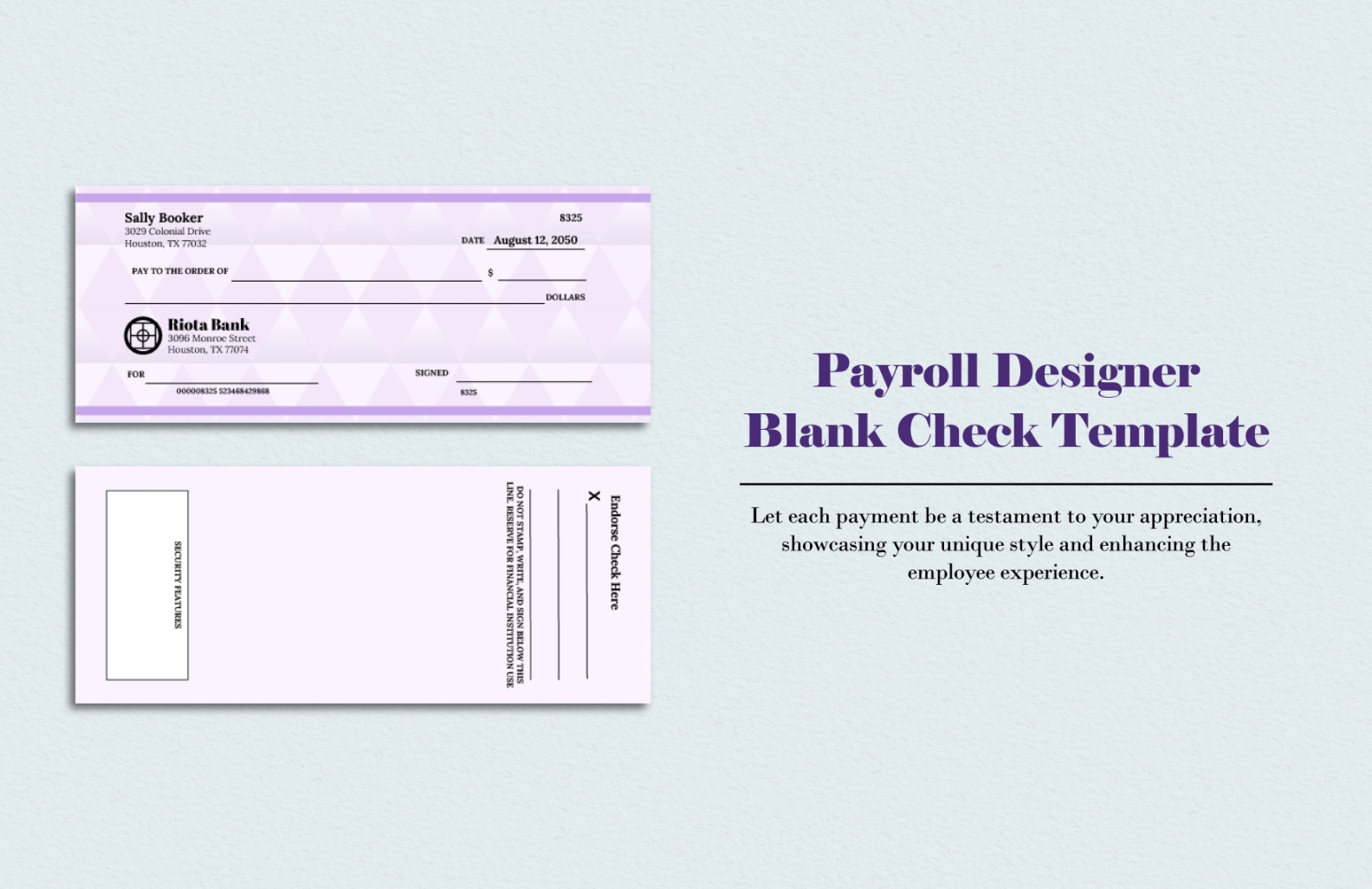 + Blank Check Template - DOC, PSD, PDF & Vector Formats