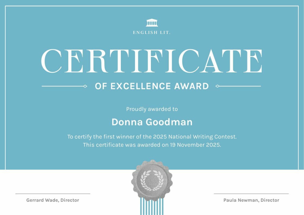 Certificate of Excellence Award  Free Certificate Template