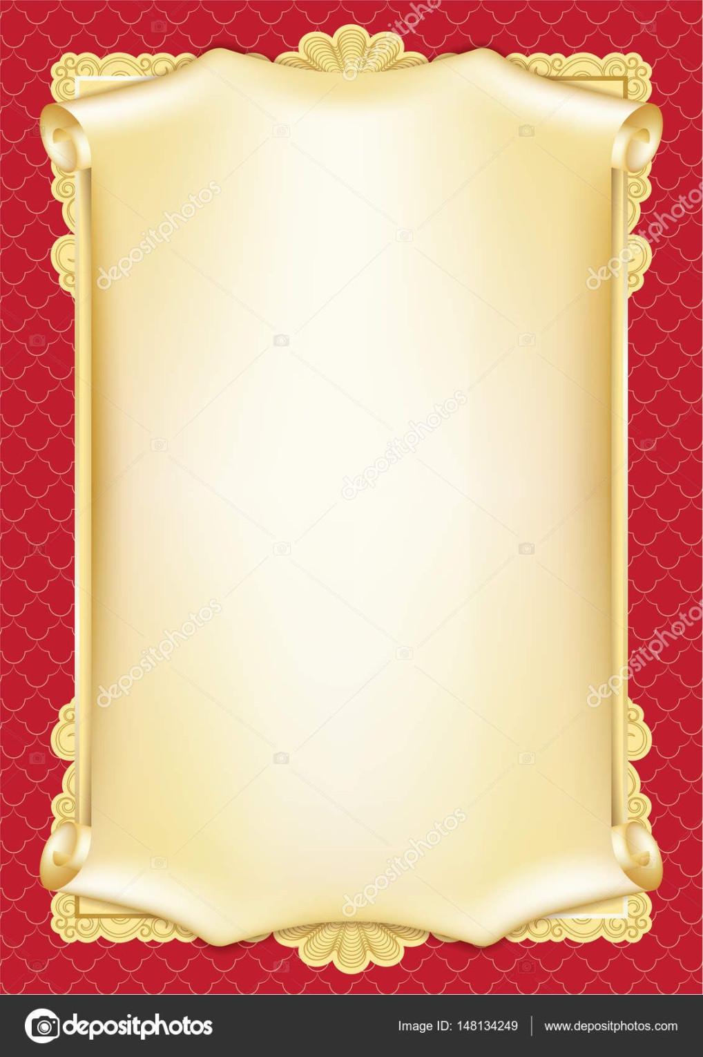 Certificate Scroll Template