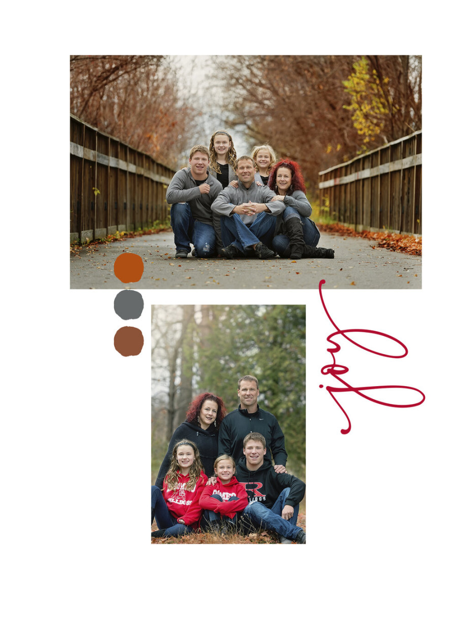 Christmas Card Templates Minimalist Joy — Impromptu Photography