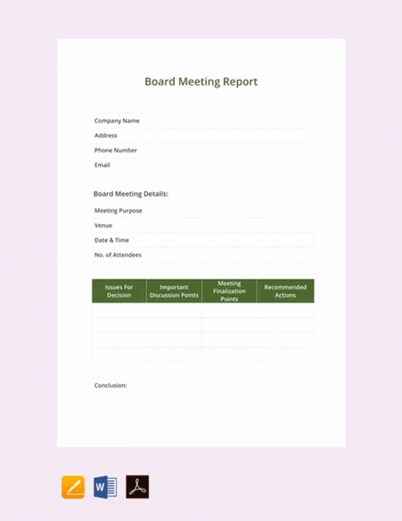 Conference Report Templates in Word - FREE Download  Template