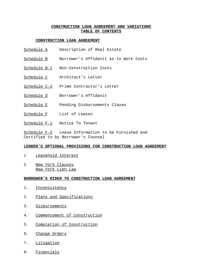 Construction loan agreement: Fill out & sign online  DocHub