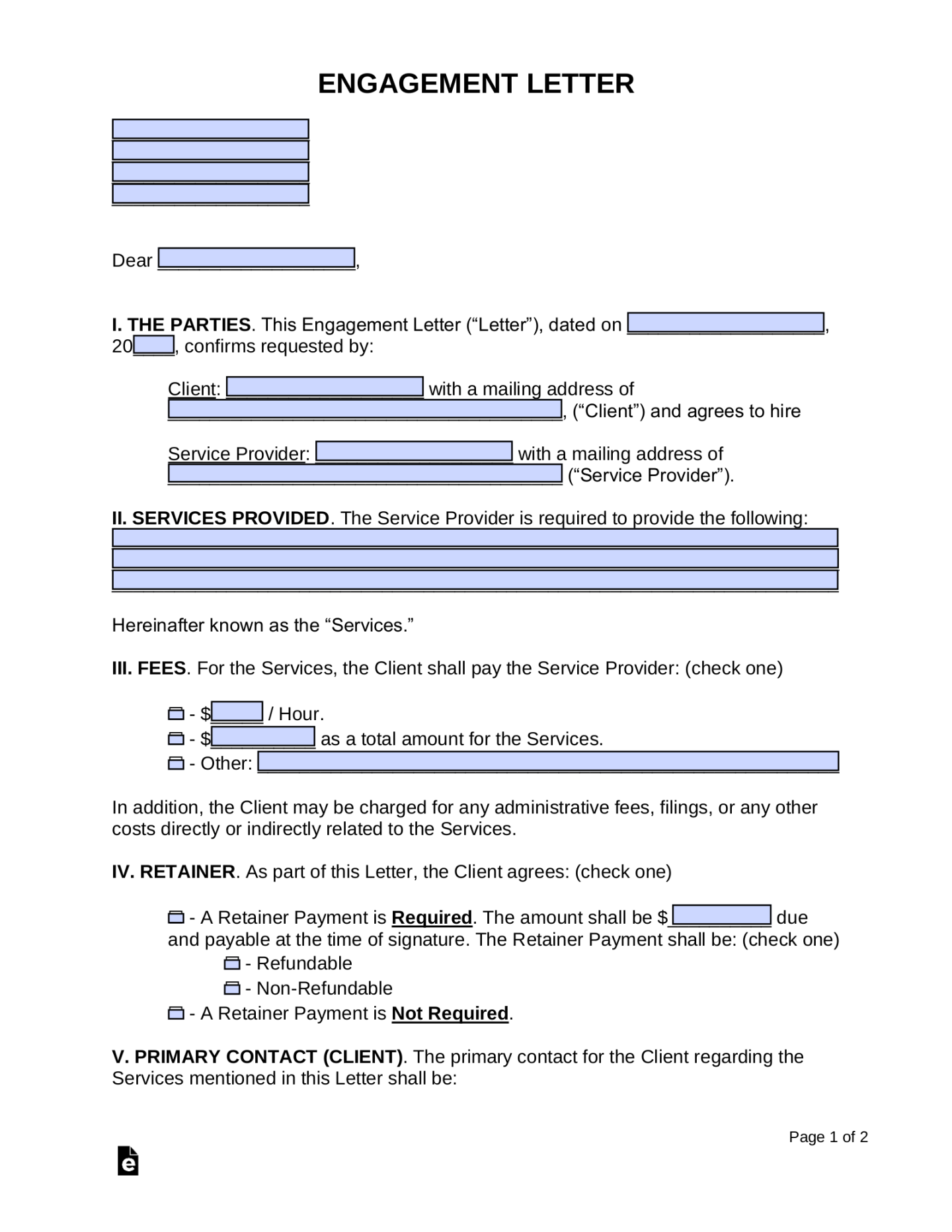 Cpa Hire Agreement Template - Sfiveband