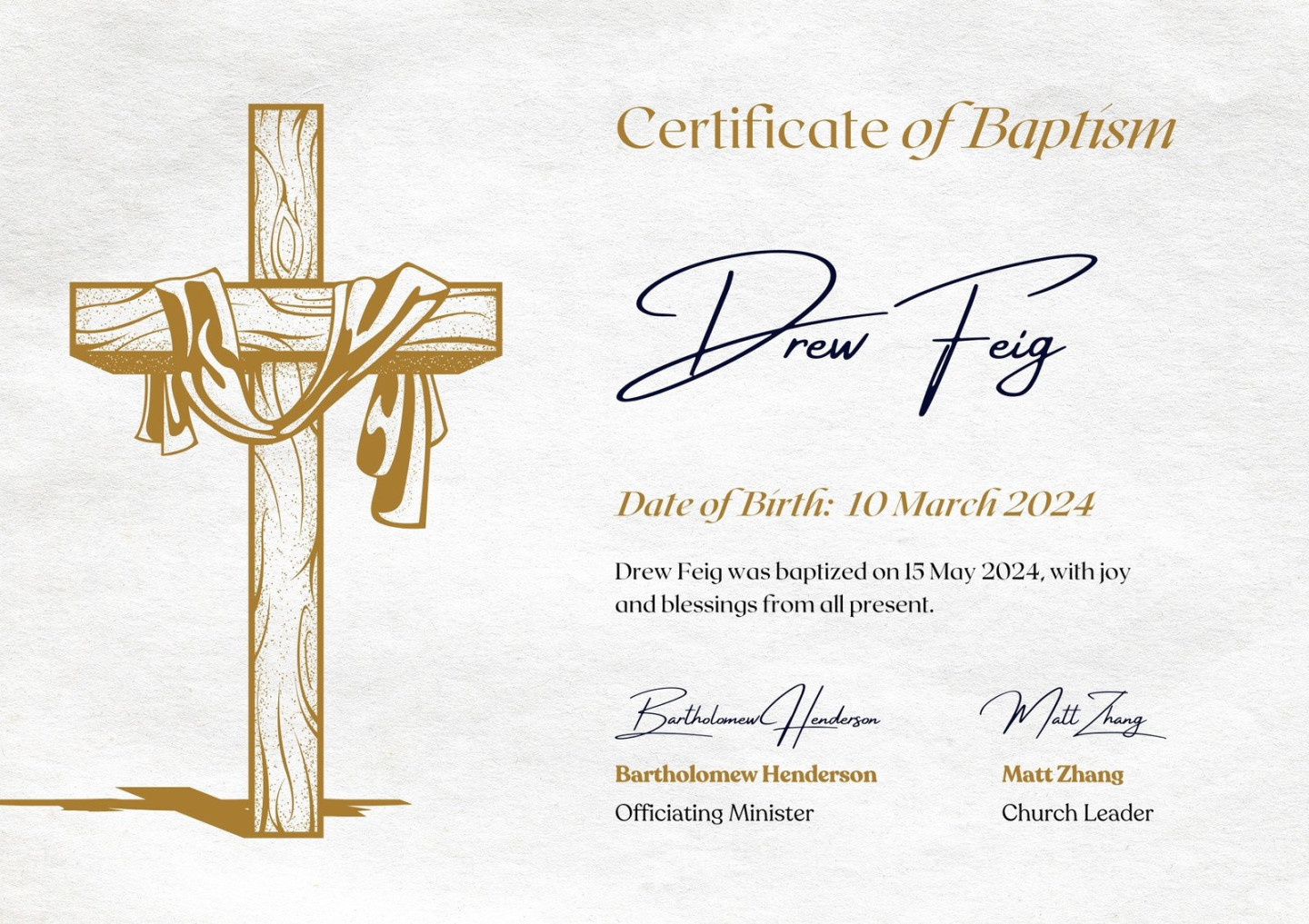 Customize + Baptismal Certificate Templates Online - Canva