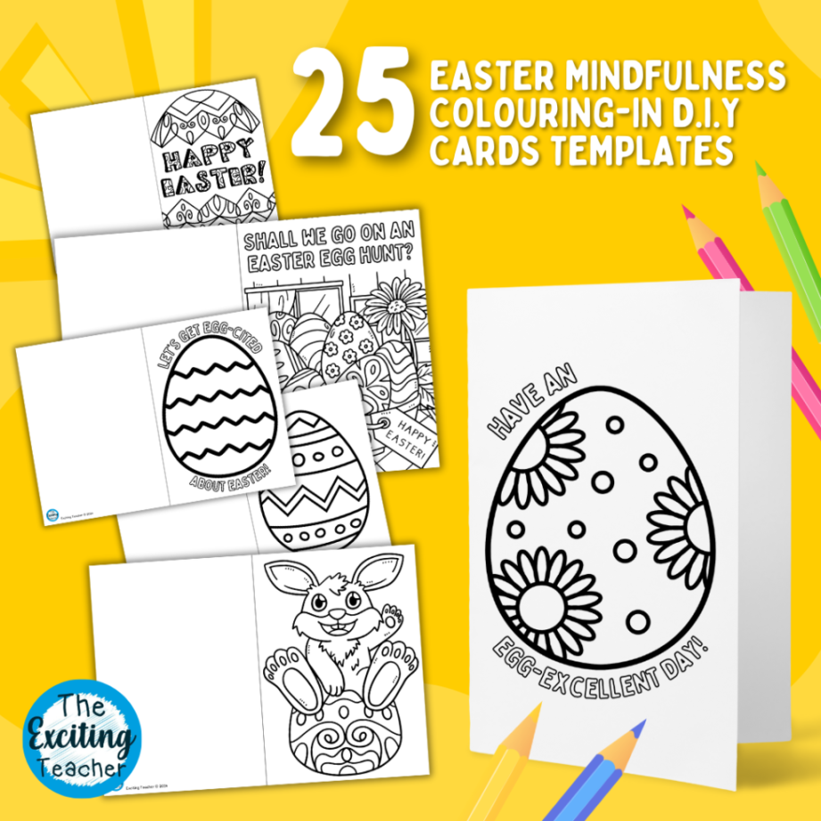 Decorate Your Own Easter Card: Mindfulness Colouring / Arts and