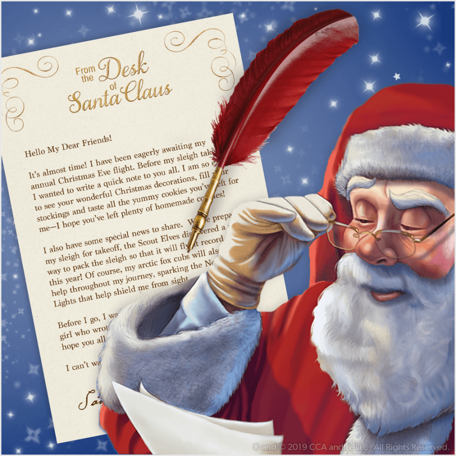 Download a Free, Printable Letter from Santa  The Elf on the Shelf