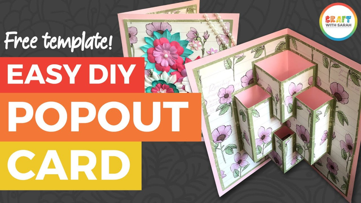 Easy DIY Pop Out Card + FREE Pop Up Card Template!