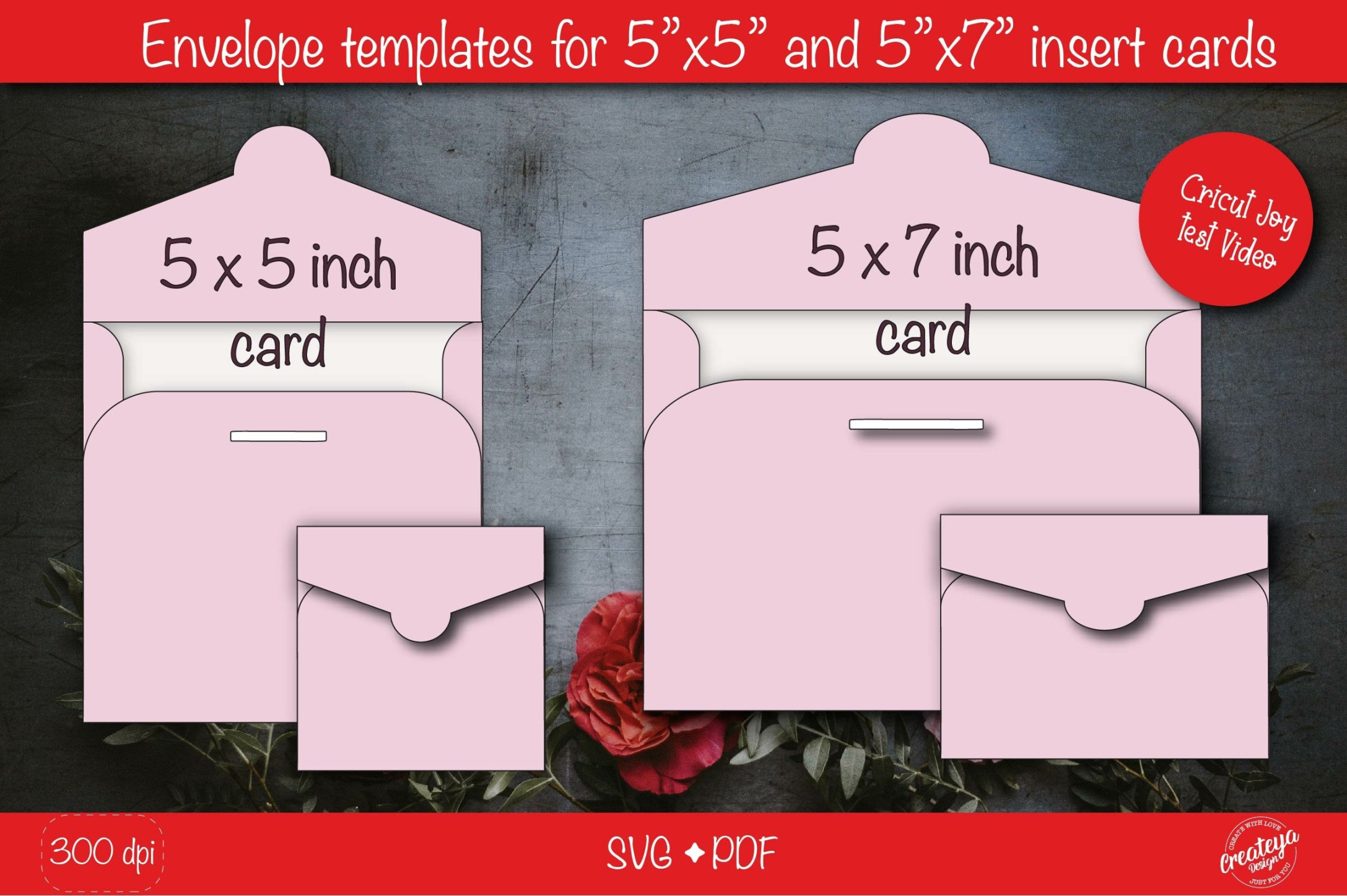 Envelope Template, Envelope svg, Printable envelope DIY