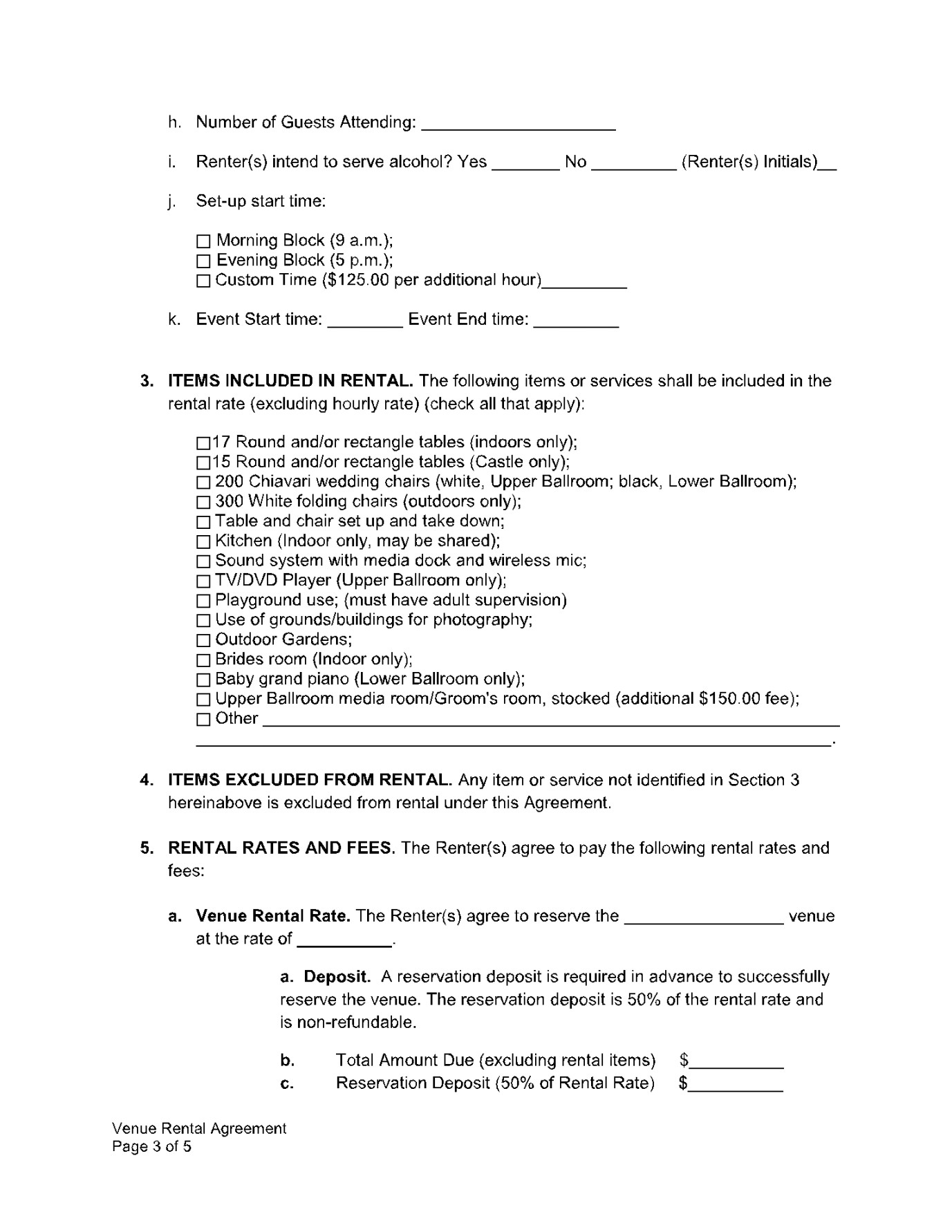 Facility Rental Agreement Template (Free Download)  CocoSign