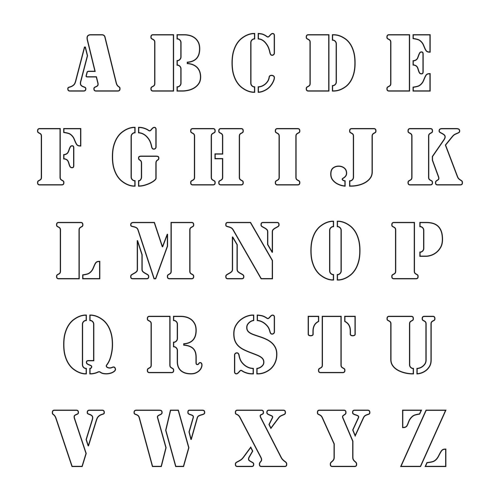 Fancy Alphabet Letters Templates -  Free PDF Printables  Printablee