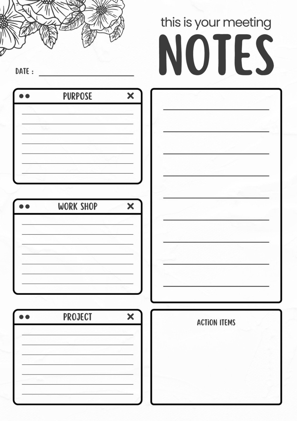 Free and customizable notes templates