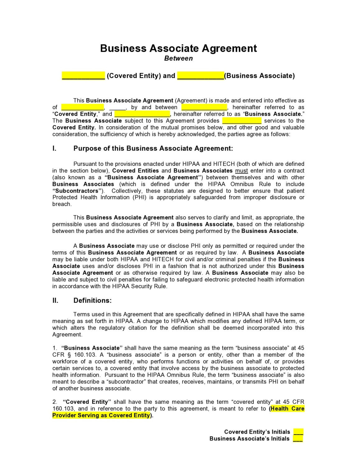 FREE Business Associate Agreements (BAA Forms)