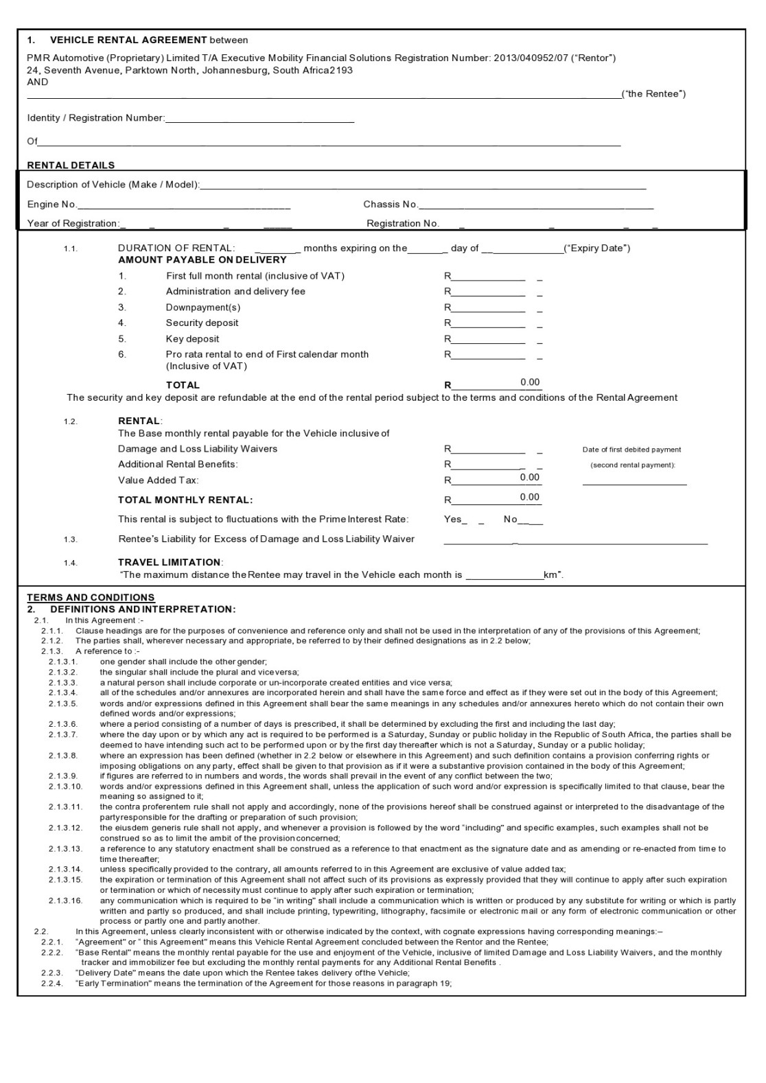 Free Car Rental Agreements [& Forms] ᐅ TemplateLab