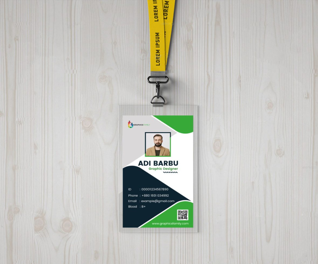 Free Conference Id-Card Design Template – GraphicsFamily