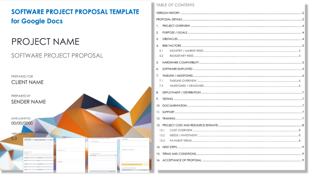 Free Google Docs Project Proposal Templates  Smartsheet