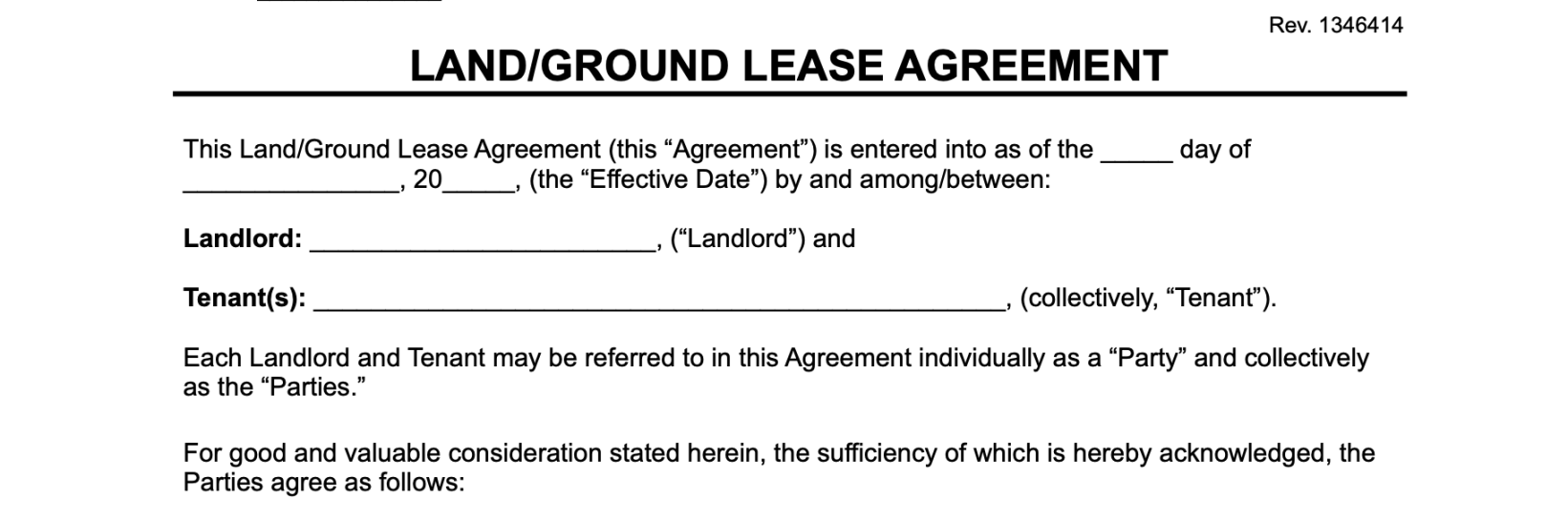 Free Land Lease Agreement Template  PDF & Word