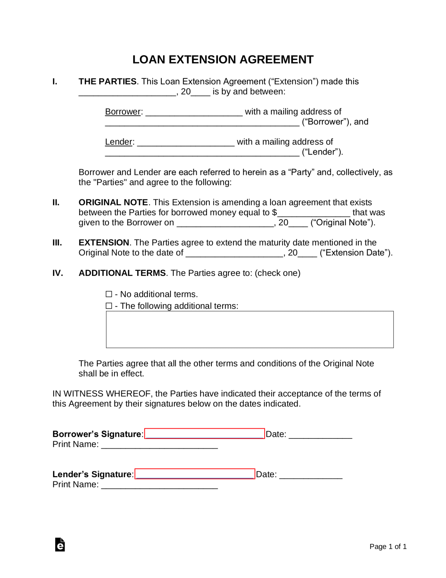 Free Loan Agreement Templates () - PDF  Word – eForms