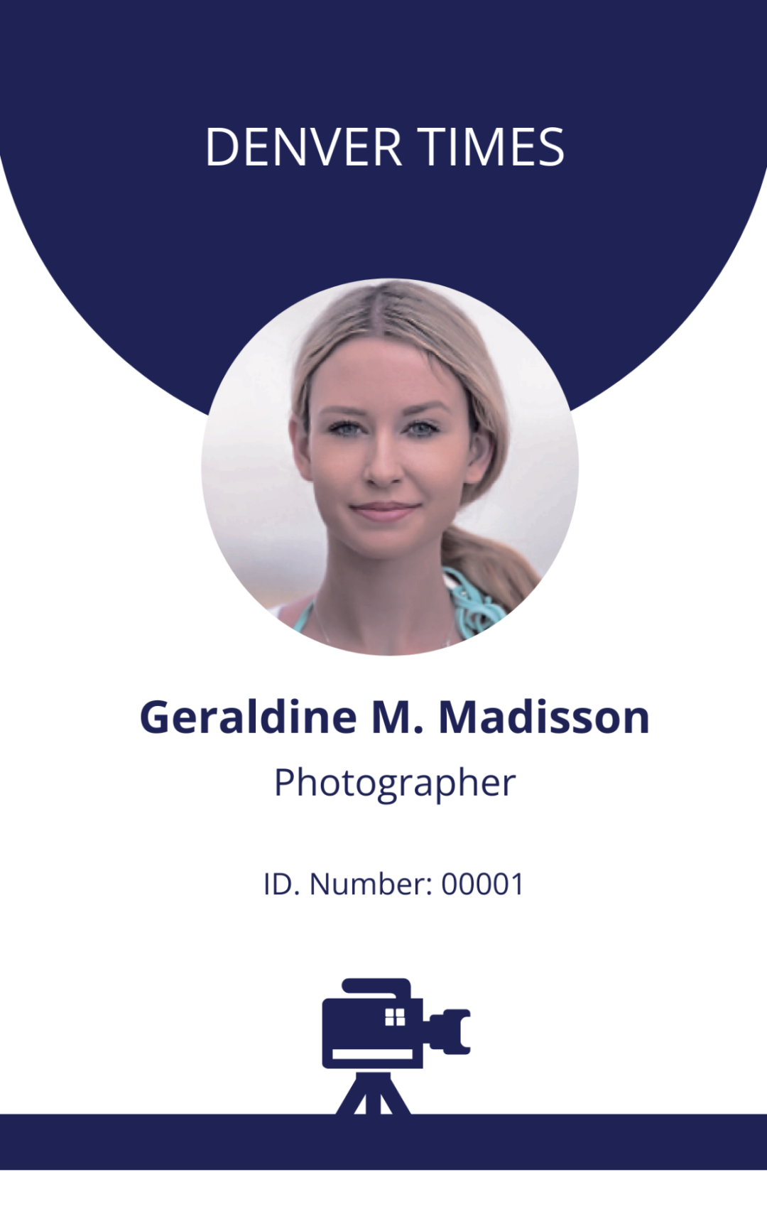 FREE Photographer ID Card Templates & Examples - Edit Online