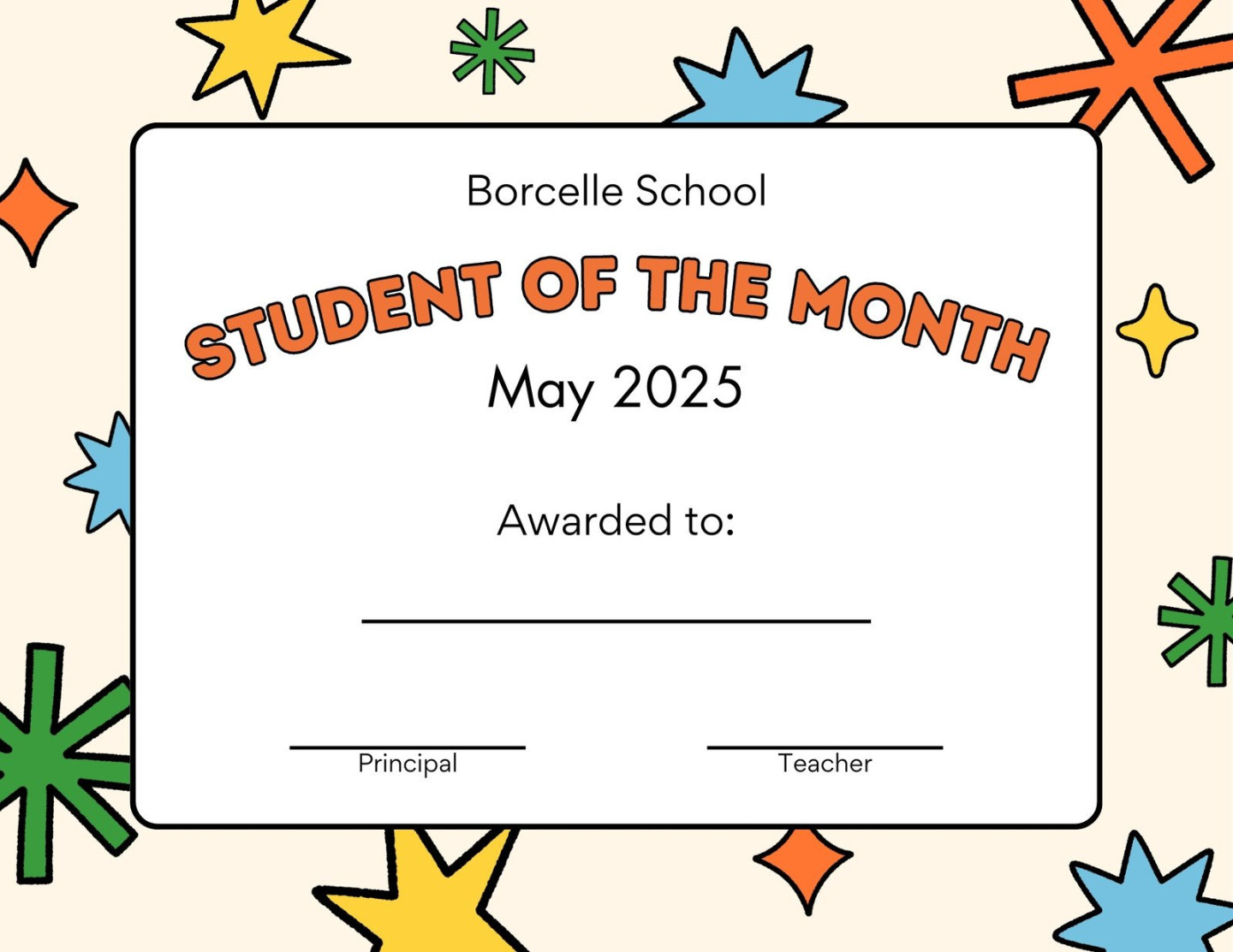 Free printable, customizable student certificate templates  Canva