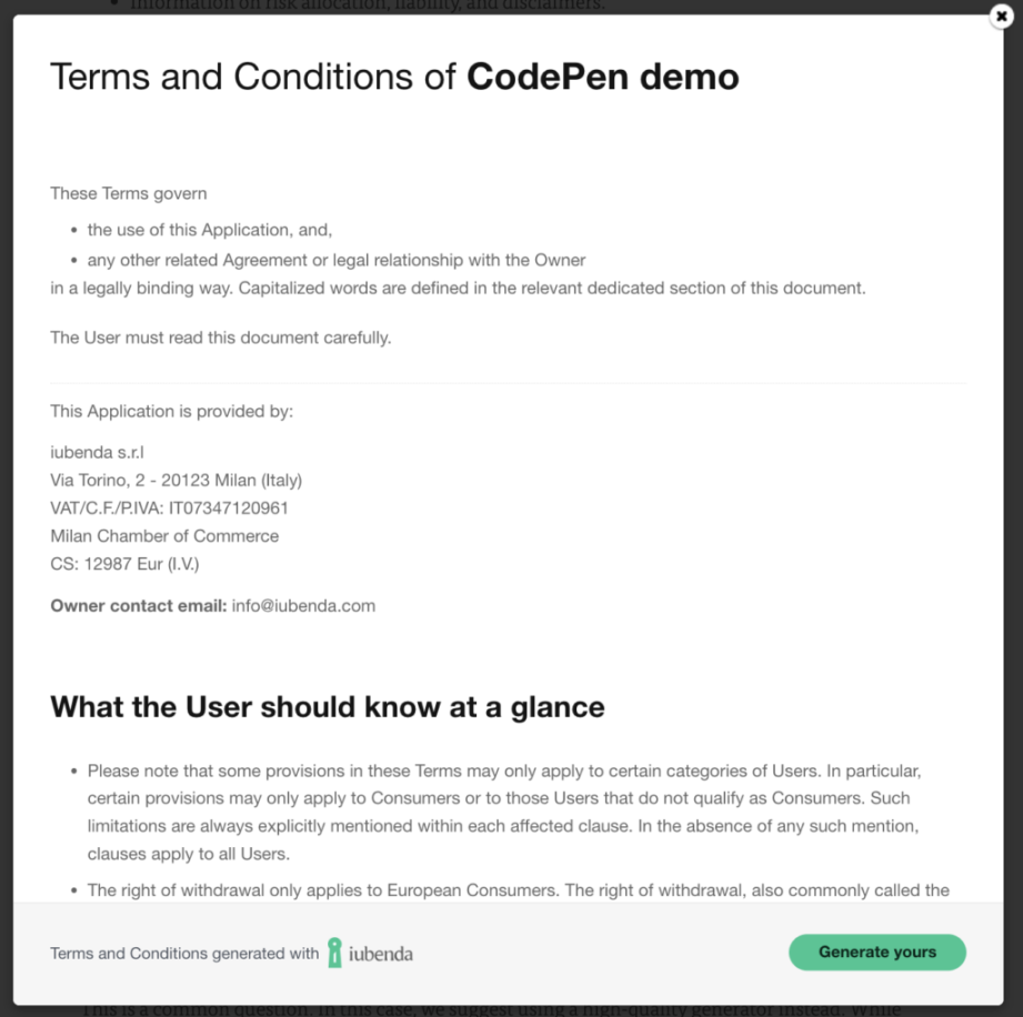 Free Terms and Conditions Template + Examples