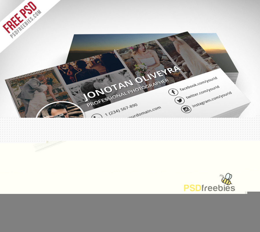 Freebie : Professional Photographer Business Card PSD :: Behance