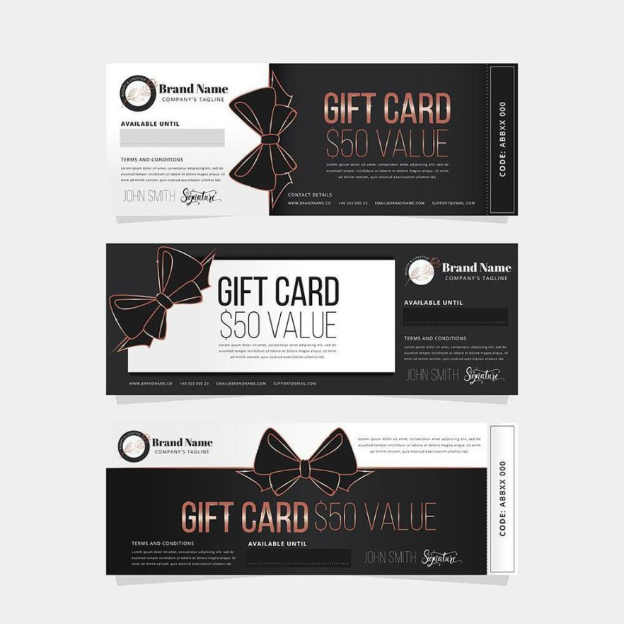 Gift Certificate Vector Art, Icons, and Graphics for Free Download