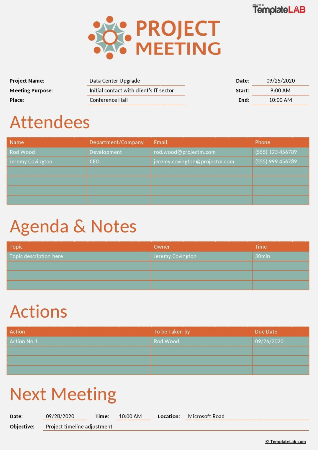 Handy Meeting Minutes & Meeting Notes Templates