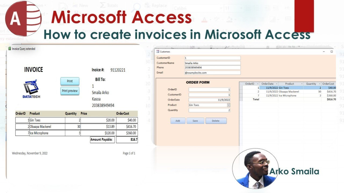 How to create invoices in Microsoft Access  Everything you need to know  about Invoices in MS Access