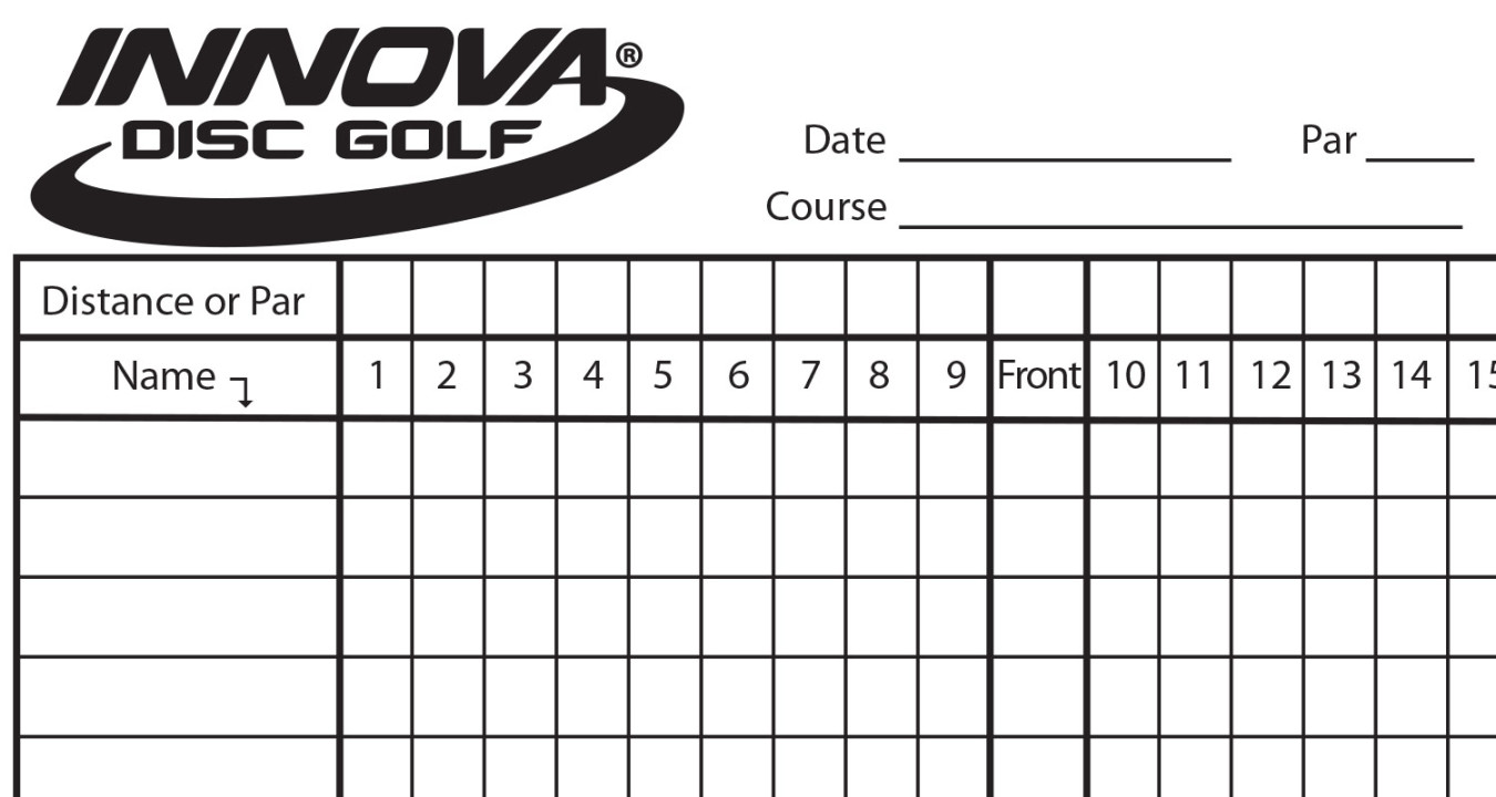 Innova Scorecard - Innova Disc Golf