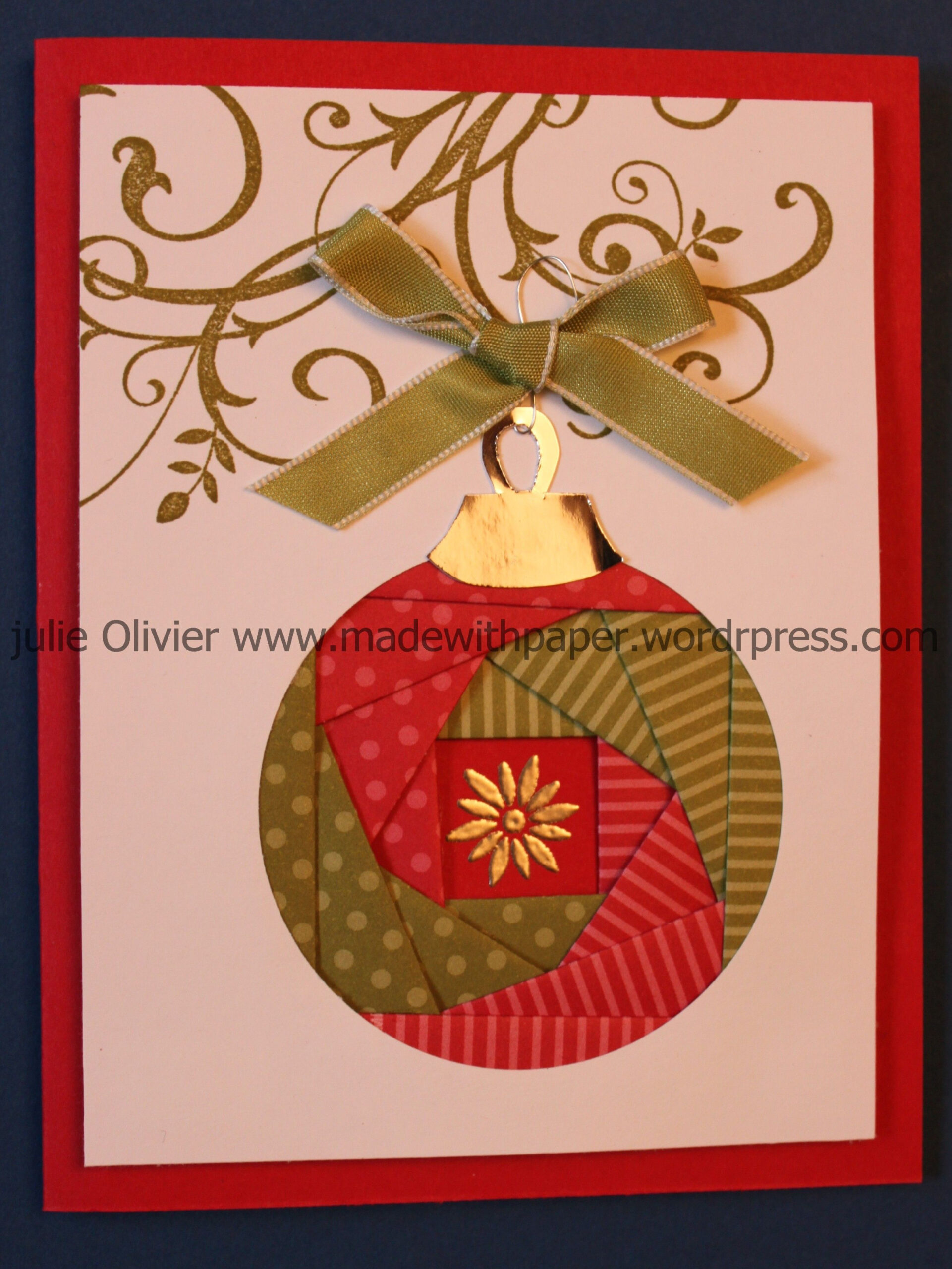 Iris Folding: Christmas Ornament