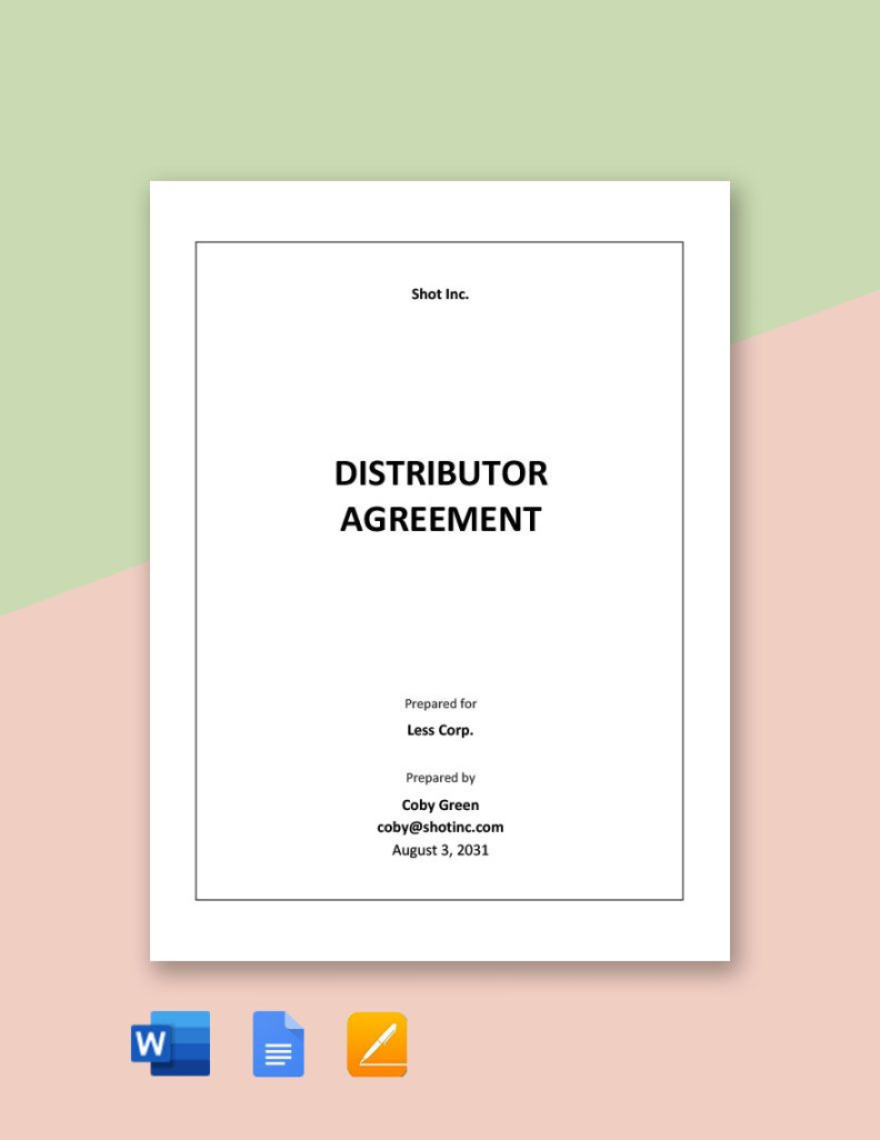 Limited Risk Distributor Agreement Template in Google Docs, Word