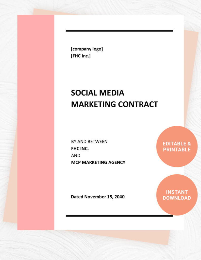 Marketing Contract Templates in Google Docs - FREE Download