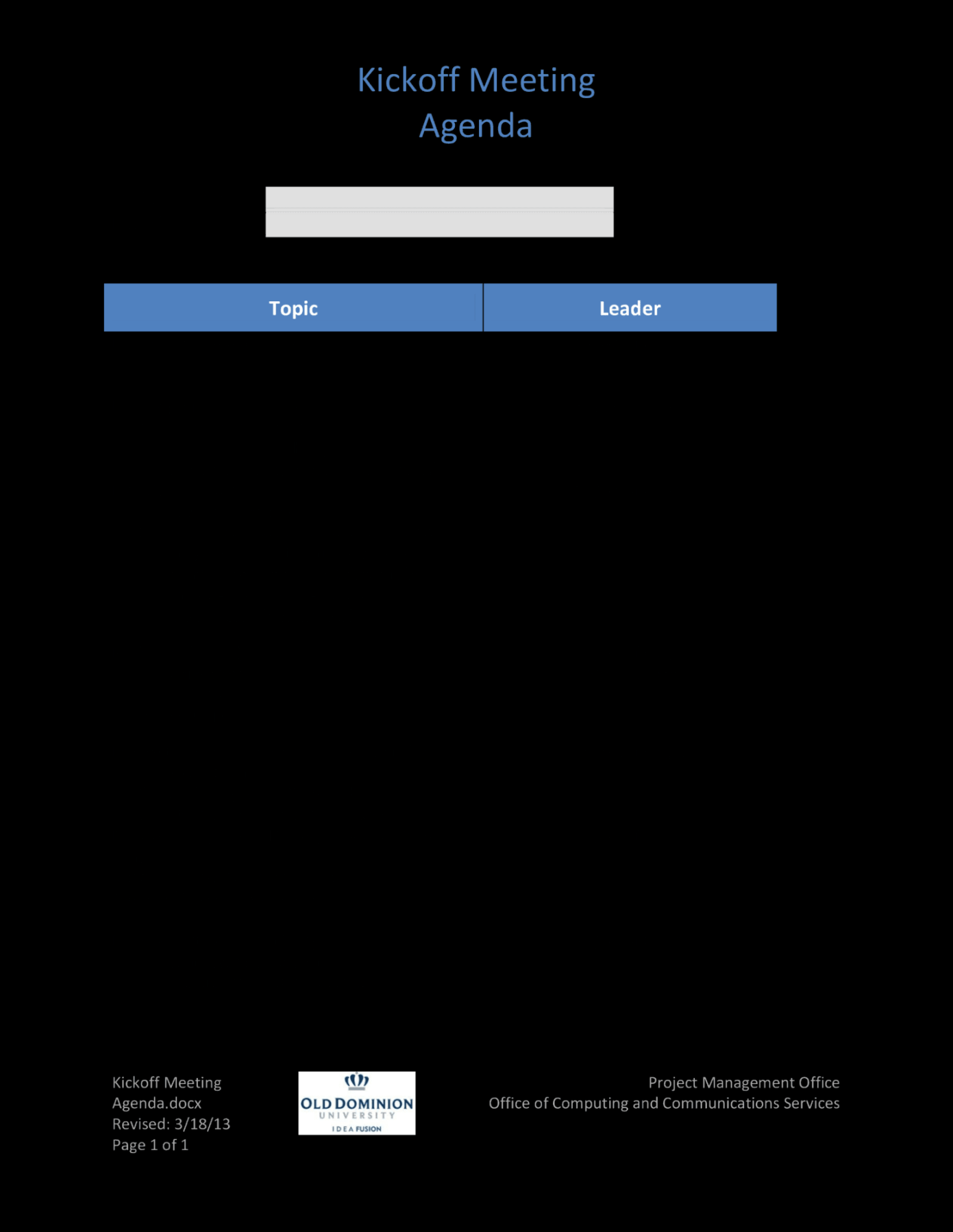 Meeting Agenda Template For Ultimate Productivity