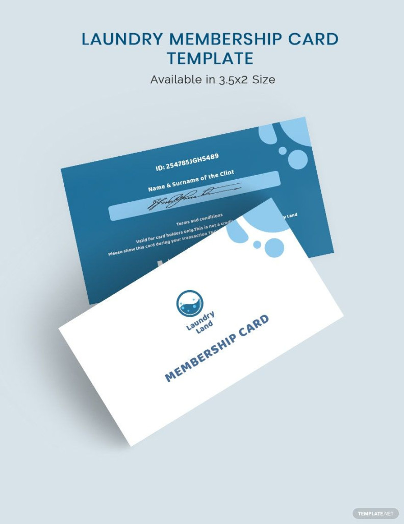 Membership Card Templates in PDF - Download  Template