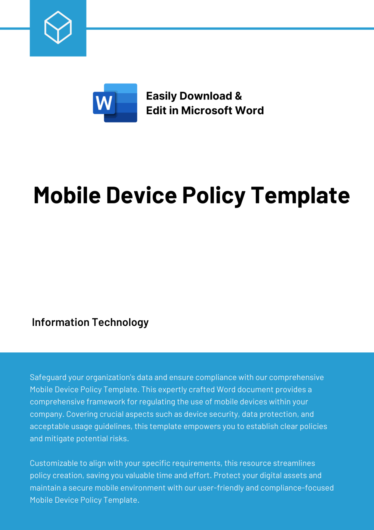 Mobile Device Policy Template - Expert Policy Templates