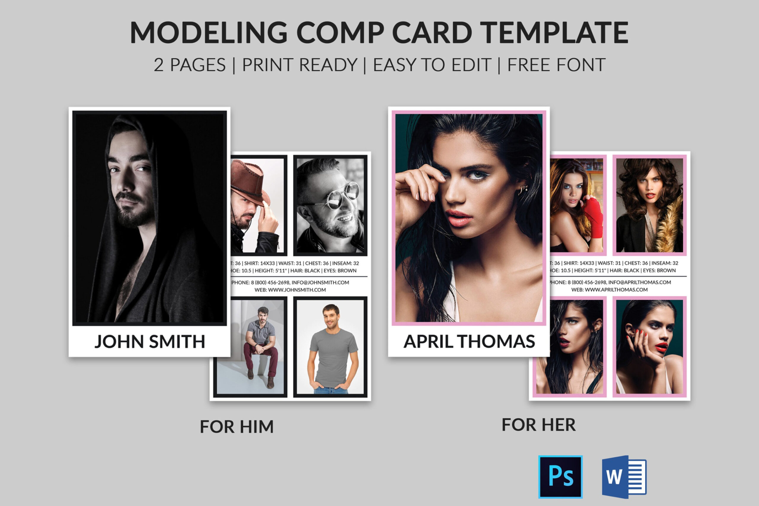 Model Comp Card Template ()