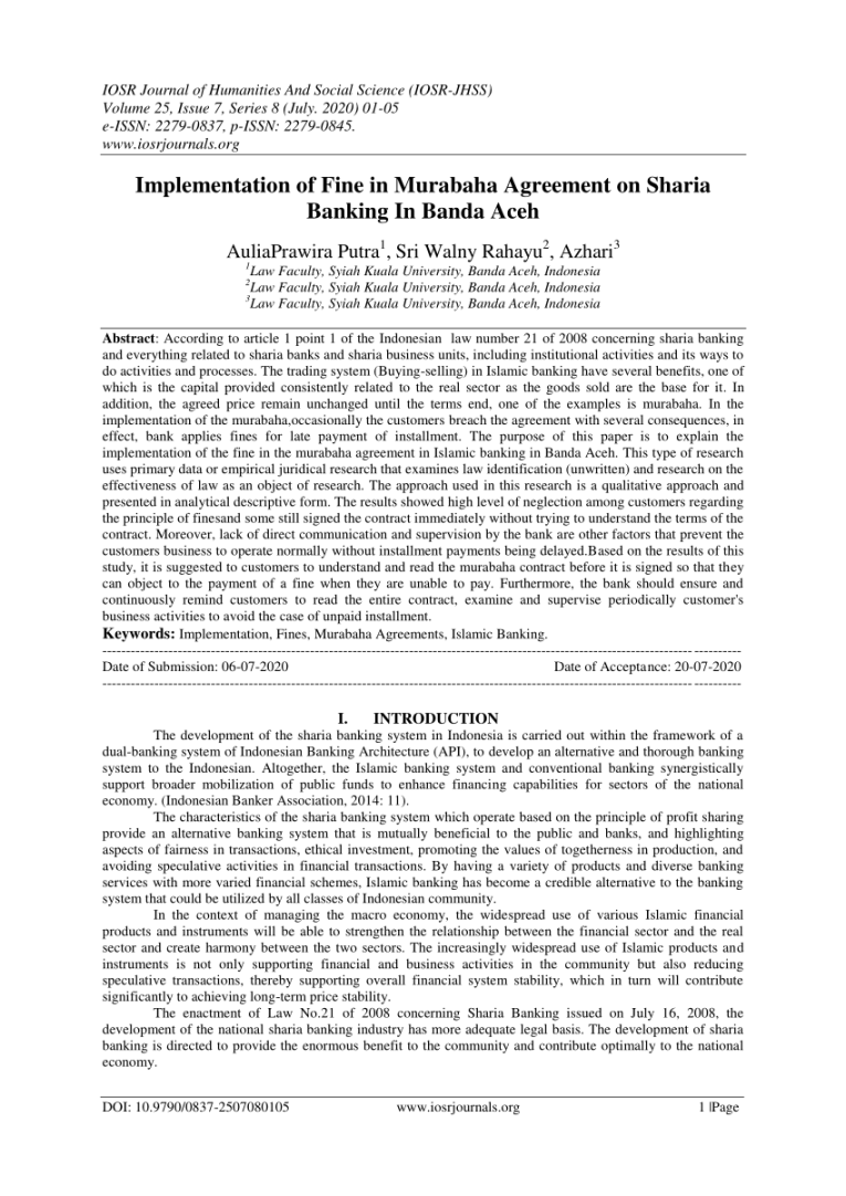 Murabaha Agreement Template - Sfiveband