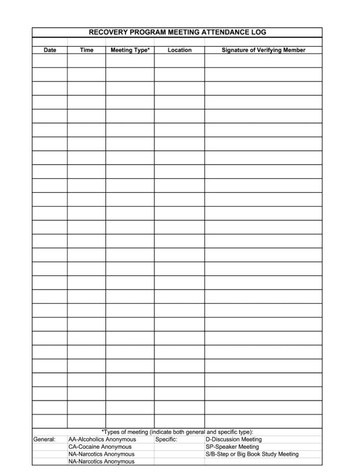 Na Meeting Sheet Printable - Fill Online, Printable, Fillable