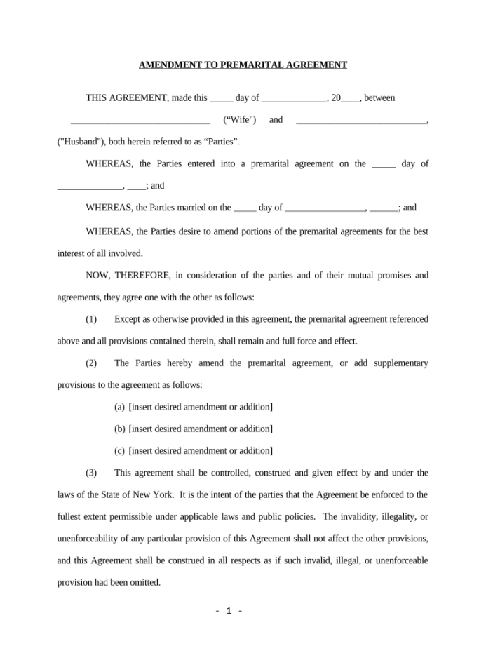 Ny prenuptial agreement form: Fill out & sign online  DocHub