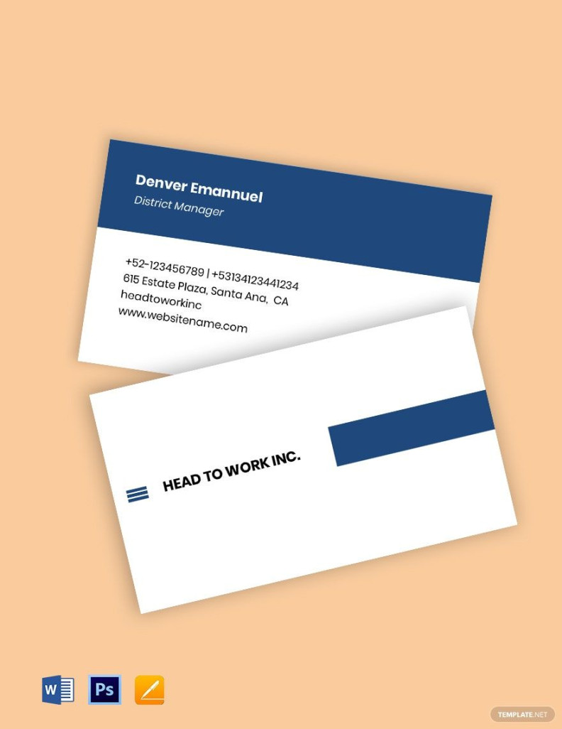 Office Depot Business Card Template in Word, PDF - Download