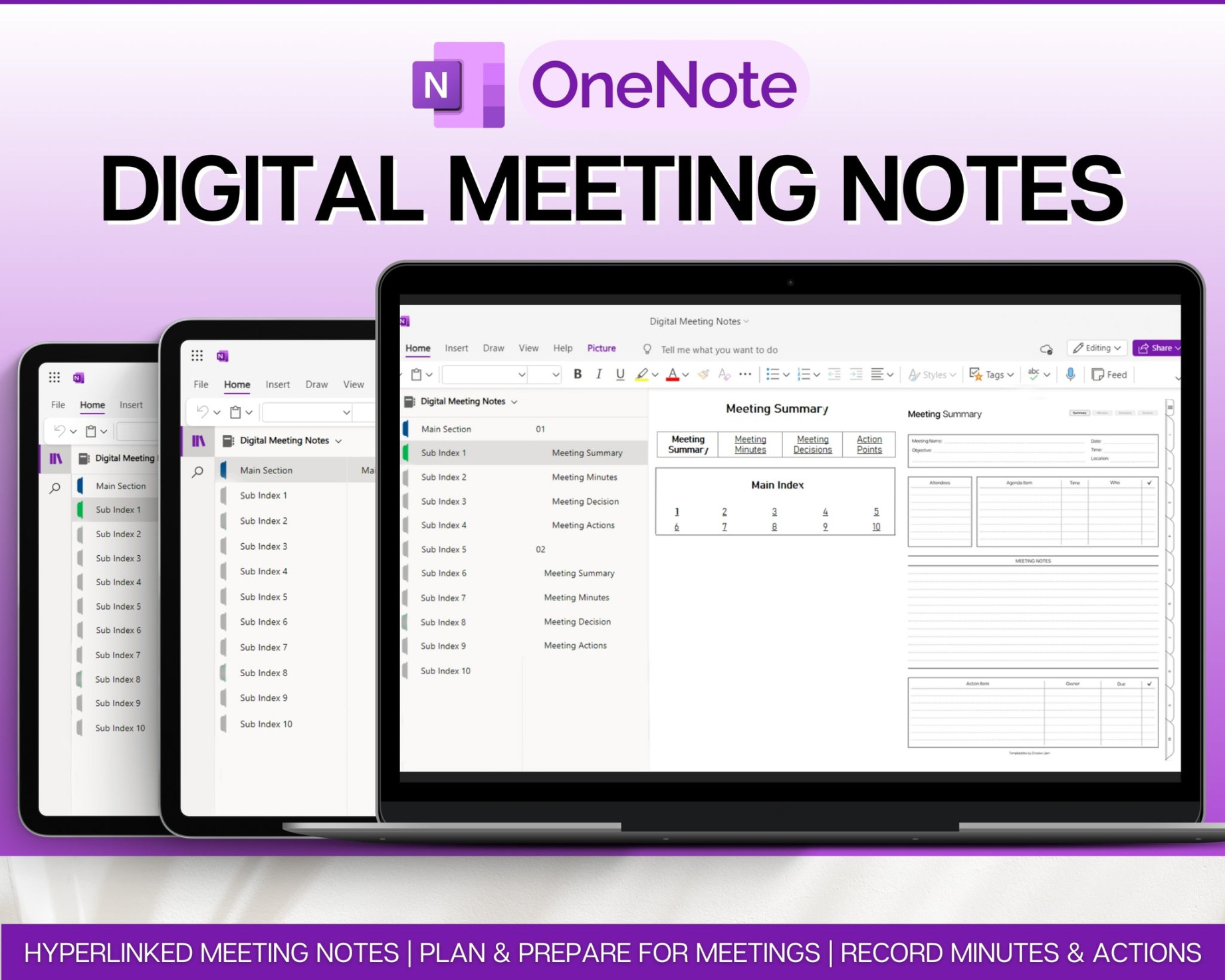 OneNote Meeting Notes Template  Perfect for Efficient Note-Taking!