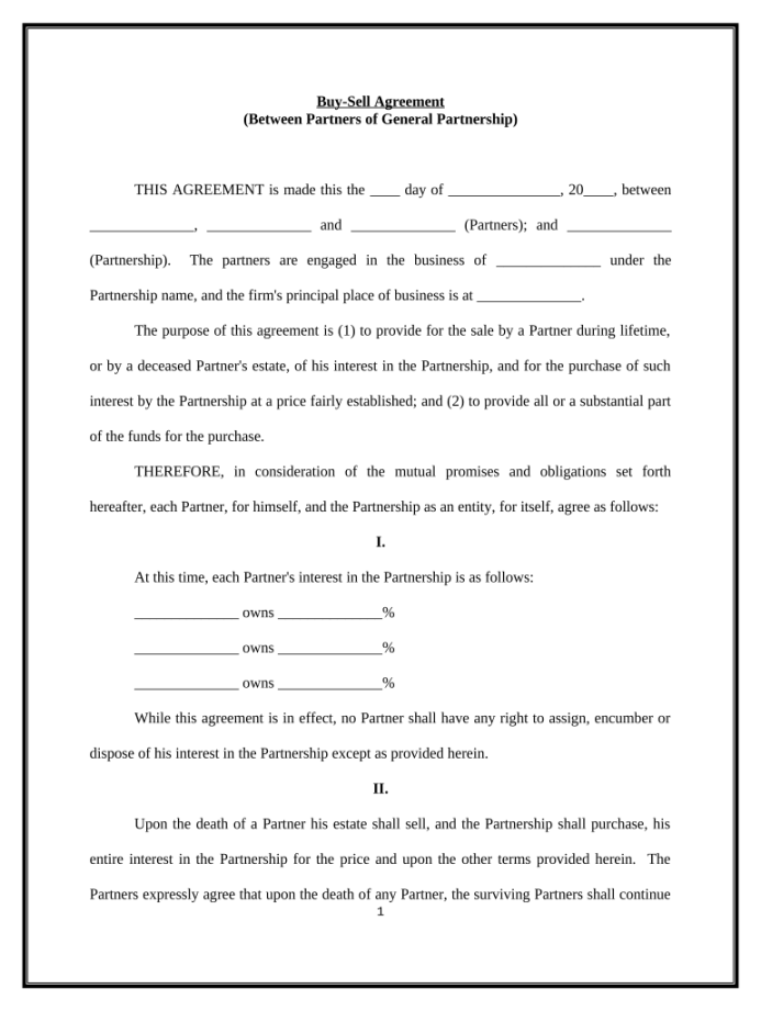 Partnership buyout agreement template: Fill out & sign online  DocHub