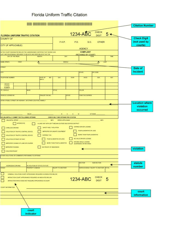 Pdf Filler Traffic Citation – Fill Online, Printable with regard