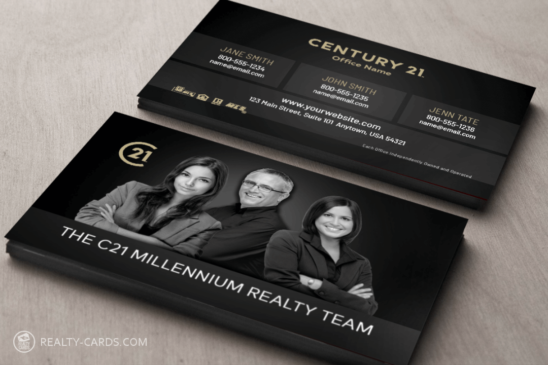 Real Estate Team Business Card Template  Realty Cards