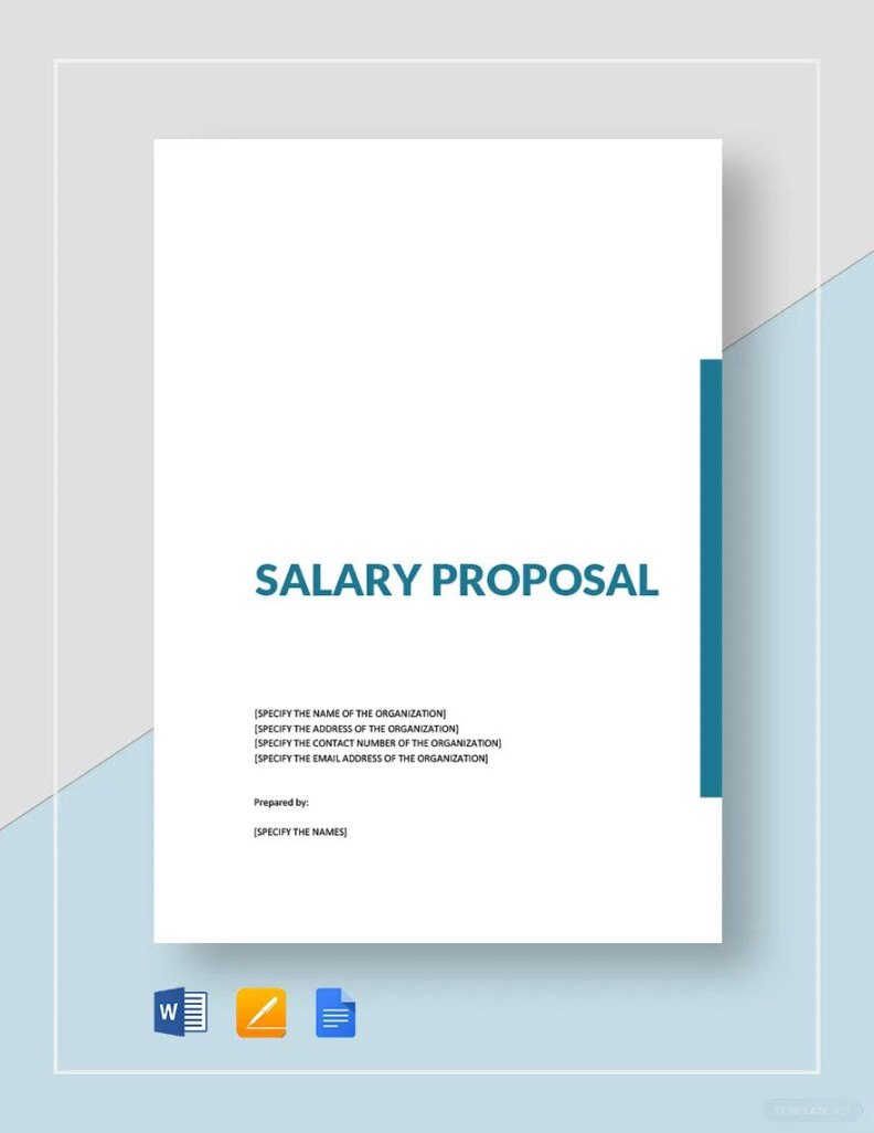 Salary Proposal Template in Word, Pages, PDF, Google Docs