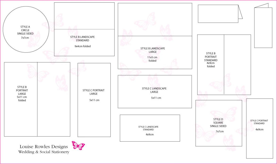 Standard Wedding Invitation Size  Create Wedding Invitations