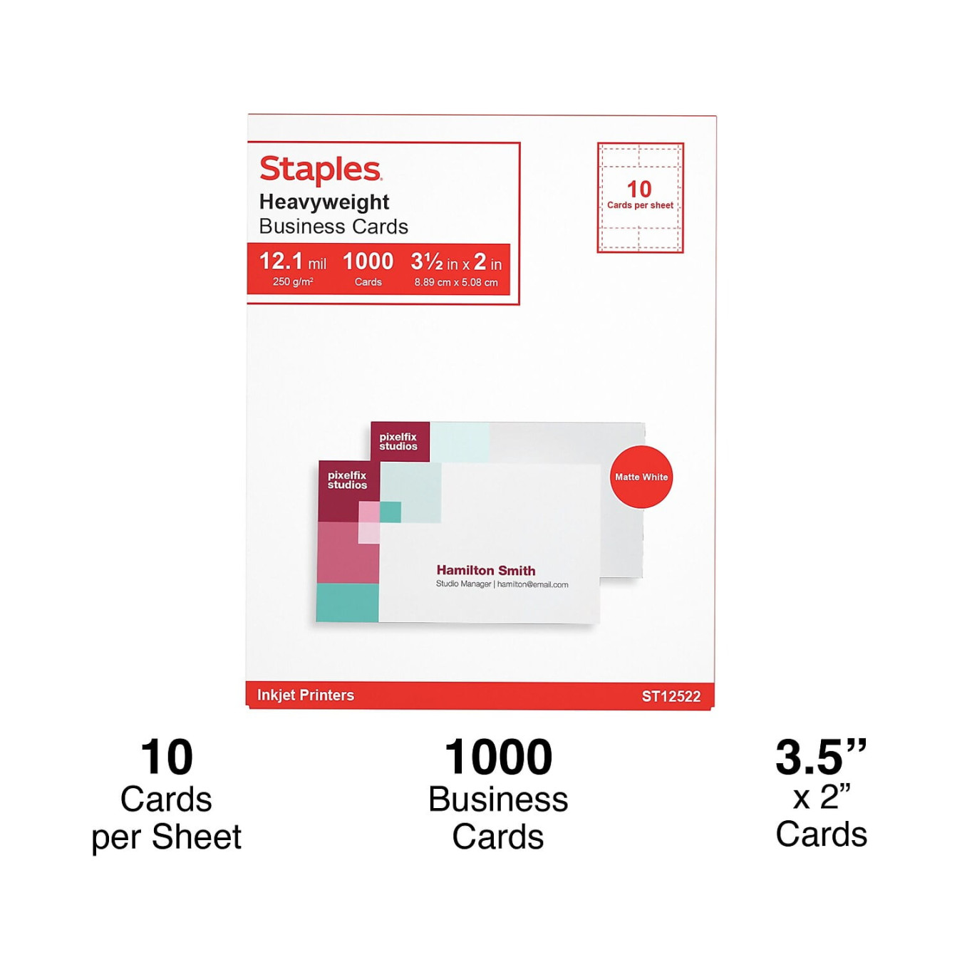 Staples Business Card Templates