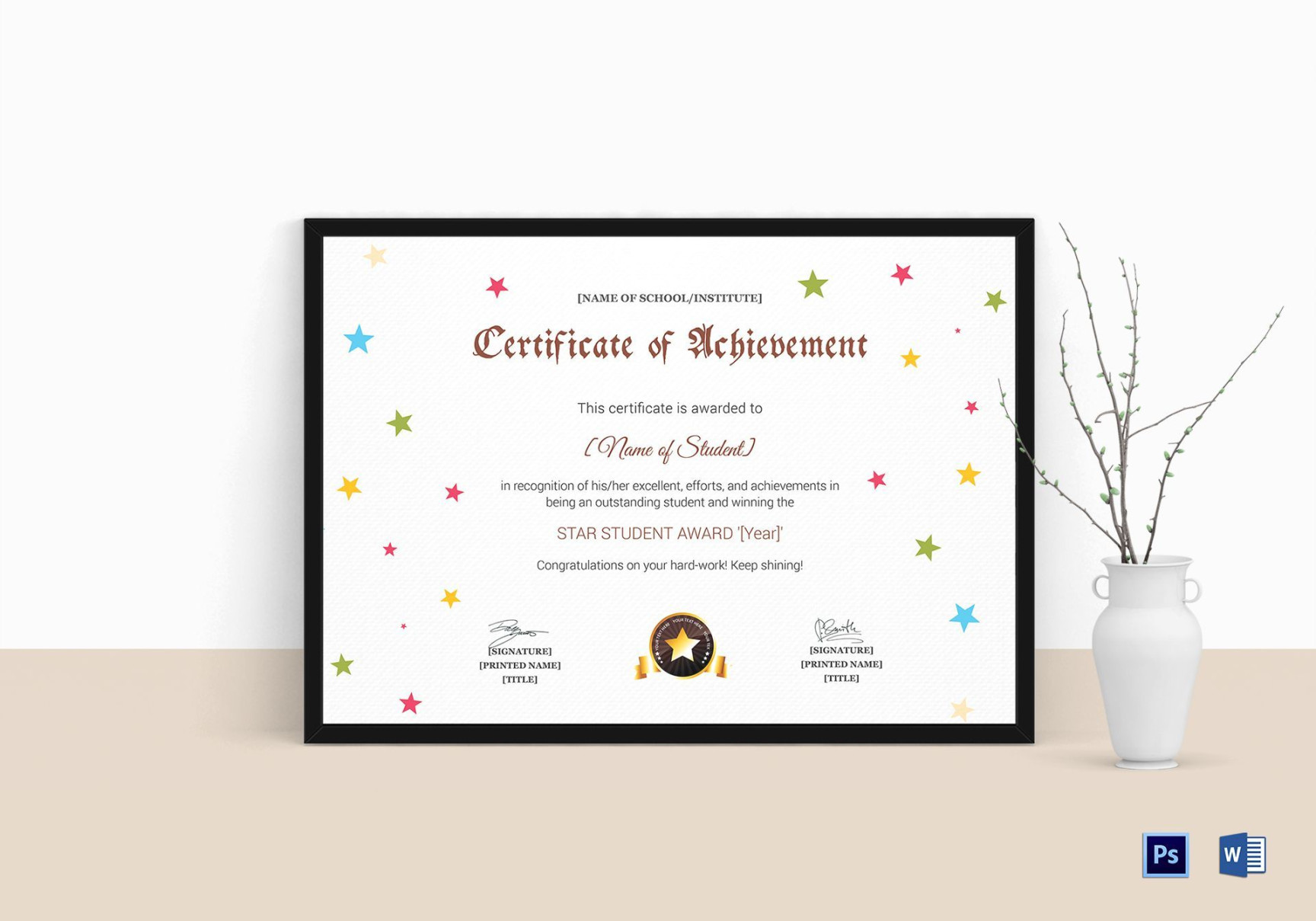 Star Naming Certificate Template