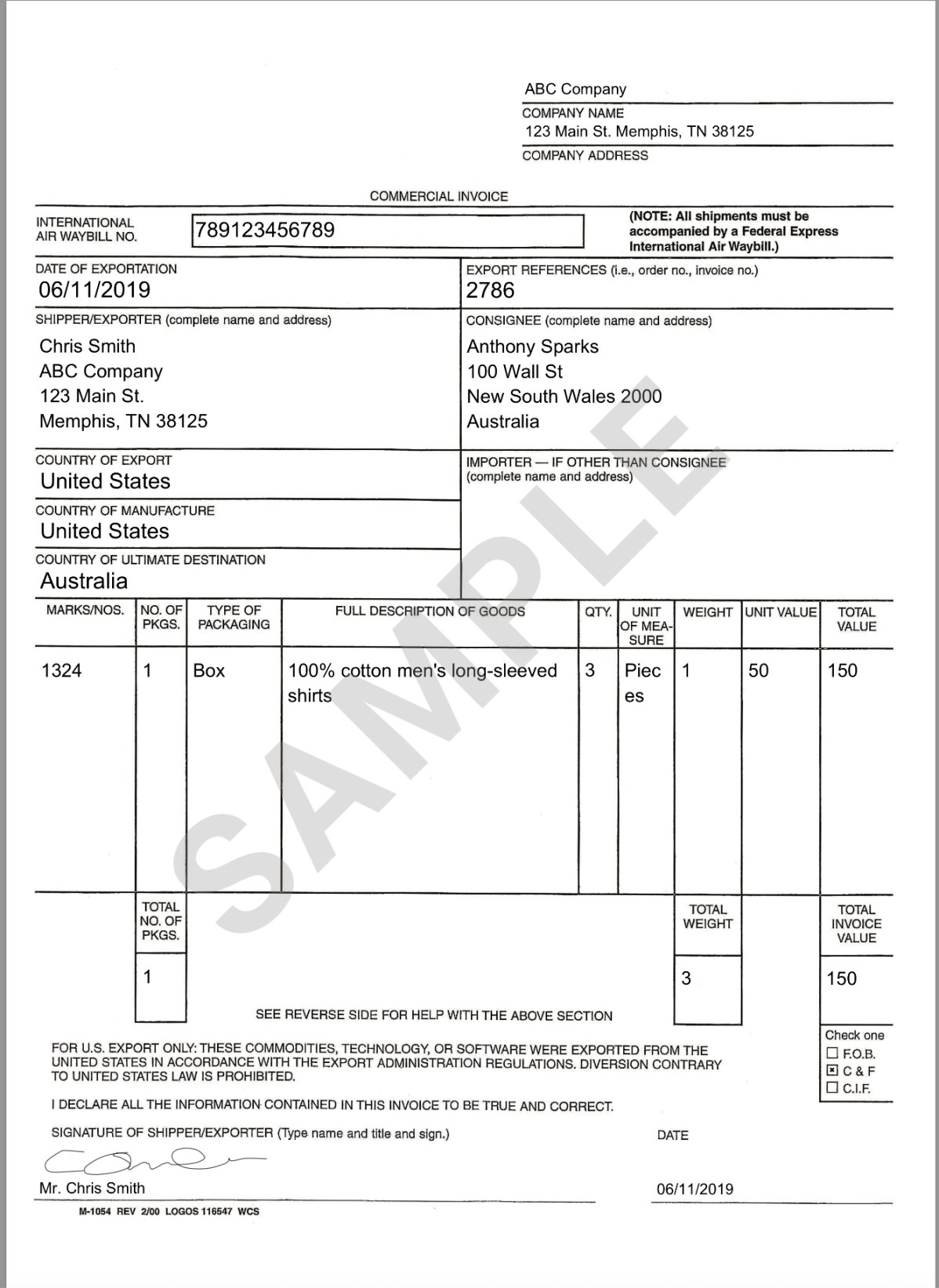 What is a commercial invoice for international shipping